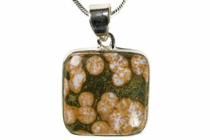 Ocean Jasper Pendant (Necklace) - Sterling Silver #228402